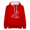 Jemeinsam Für Imma - Kontrast Hoodie - Rot/Weiß