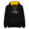 Haupstadt - Kontrast Hoodie - Schwarz/Gold