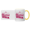 Mama wees allet - Tasse zweifarbig - Weiß/Gelb