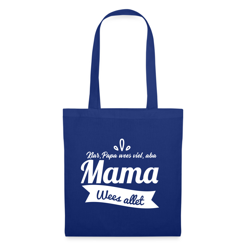 Oma wees allet - Stoffbeutel - Royalblau