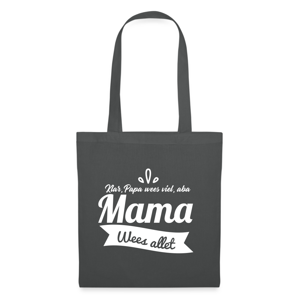 Oma wees allet - Stoffbeutel - Graphite
