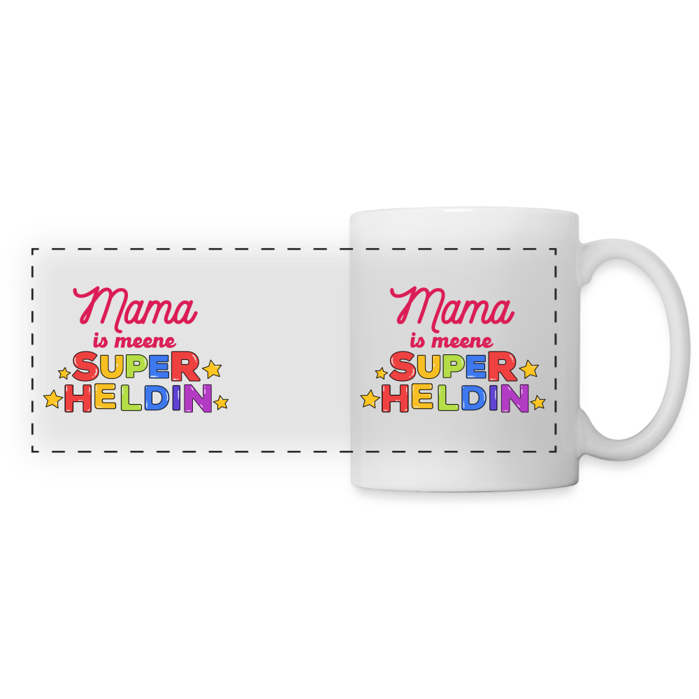 Meene Heldin - Tasse zweifarbig - weiß