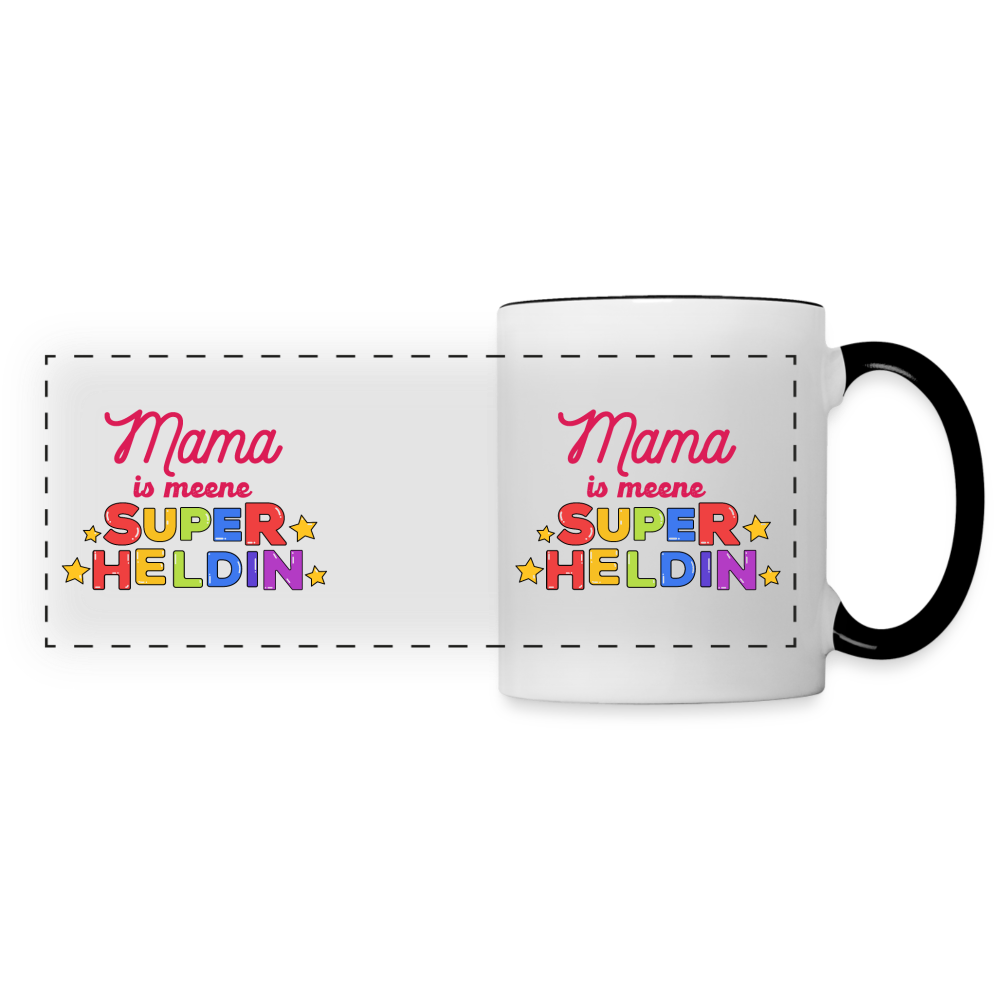 Meene Heldin - Tasse zweifarbig - Weiß/Schwarz