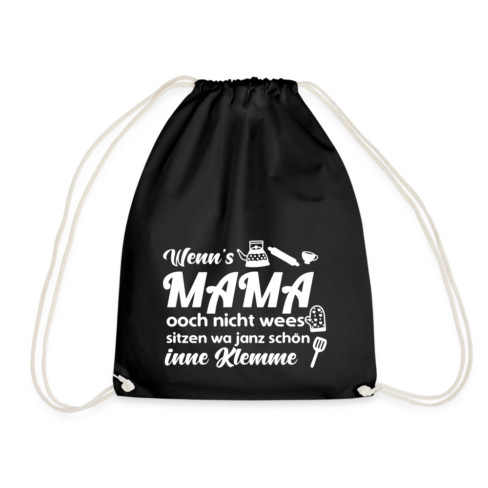 Wenn's Oma wees - Turnbeutel - Schwarz