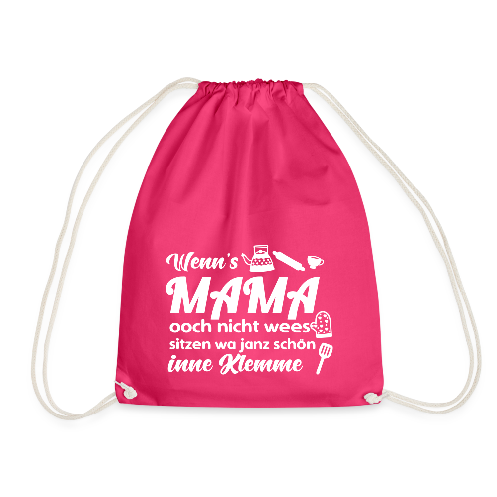 Wenn's Oma wees - Turnbeutel - Fuchsia