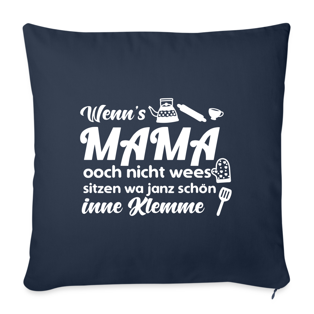 Wenn's Oma wees - Sofakissen mit Füllung (45 x 45 cm) - Navy