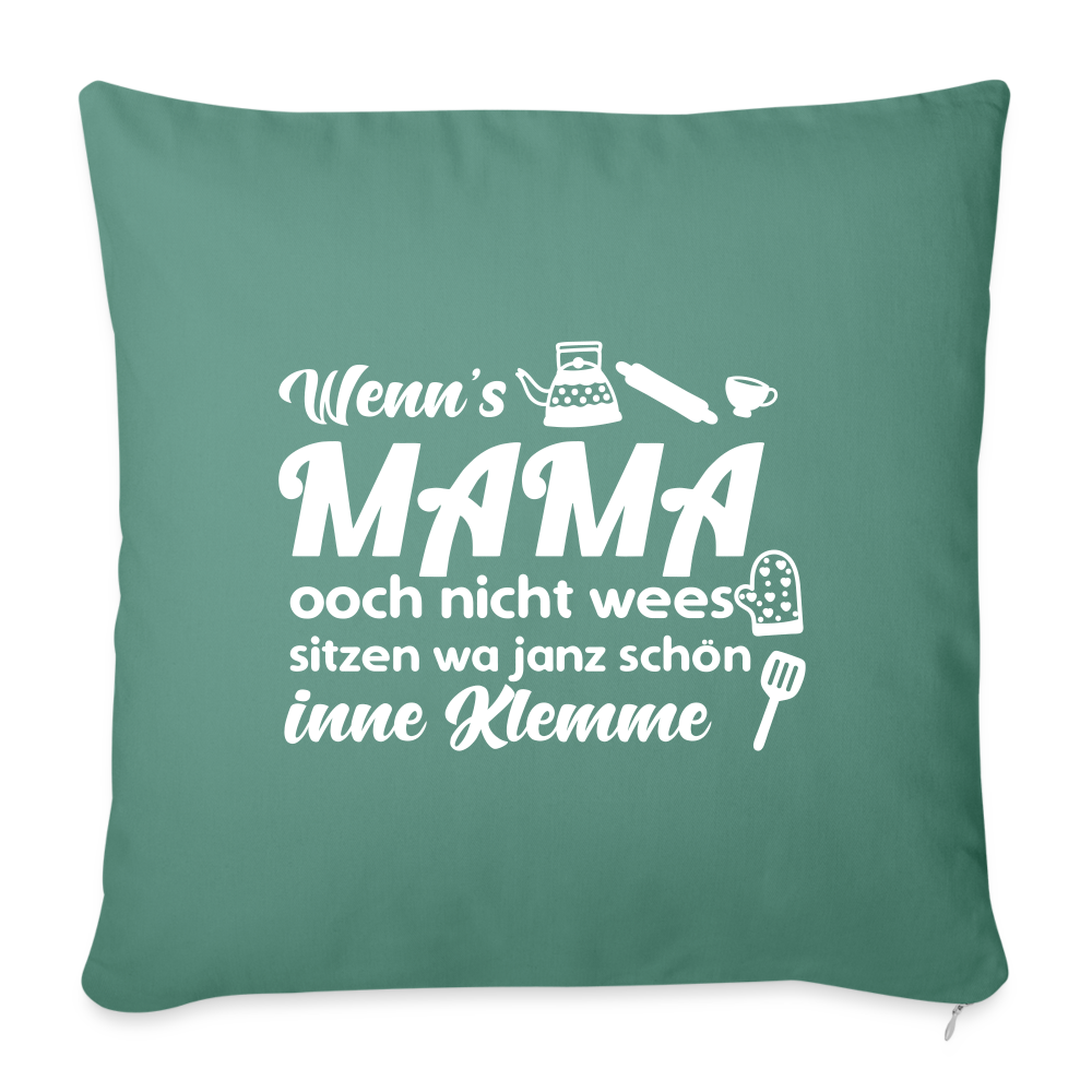 Wenn's Oma wees - Sofakissen mit Füllung (45 x 45 cm) - Tanngrün