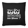 Wenn's Mama wees - Sofakissen mit Füllung 44 x 44 cm - Schwarz