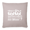 Wenn's Mama wees - Sofakissen mit Füllung 44 x 44 cm - helles Taupe