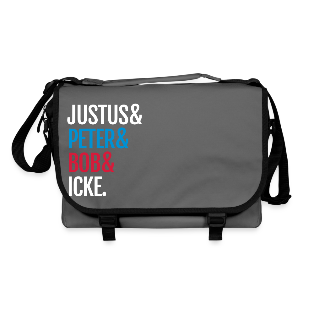 Justus & Peter & Bob & Icke - Umhängetasche - Graphit/Schwarz
