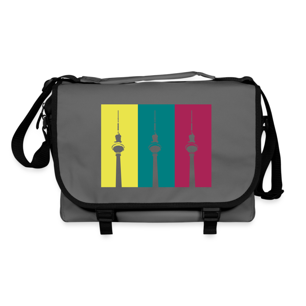 Berlin Retro - Umhängetasche - Graphit/Schwarz