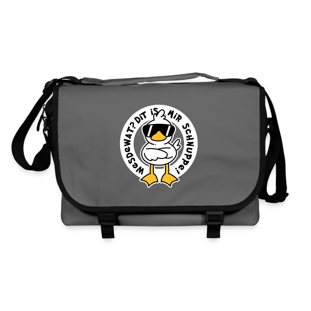 Wesdewat? - Umhängetasche - Graphit/Schwarz