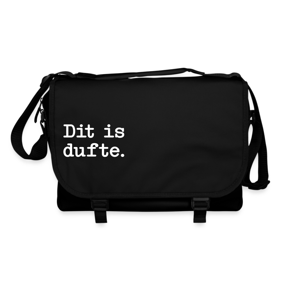 Dit is dufte - Umhängetasche - Schwarz/Schwarz