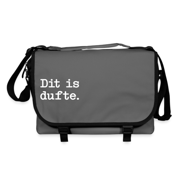 Dit is dufte - Umhängetasche - Graphit/Schwarz