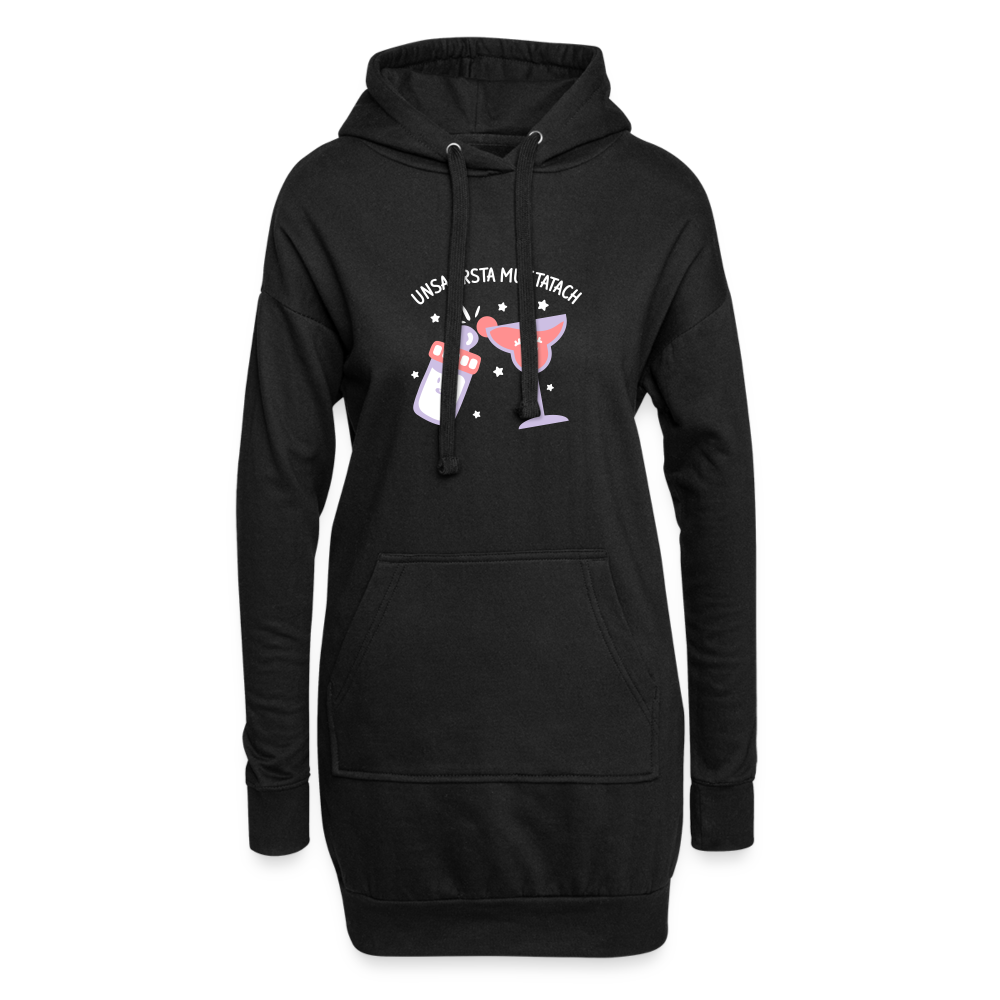 unsa ersta Muttatach - Hoodie-Kleid - Schwarz
