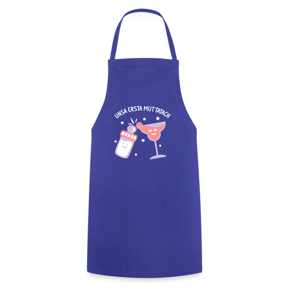 unsa ersta Muttatach - Kochschürze - Royalblau