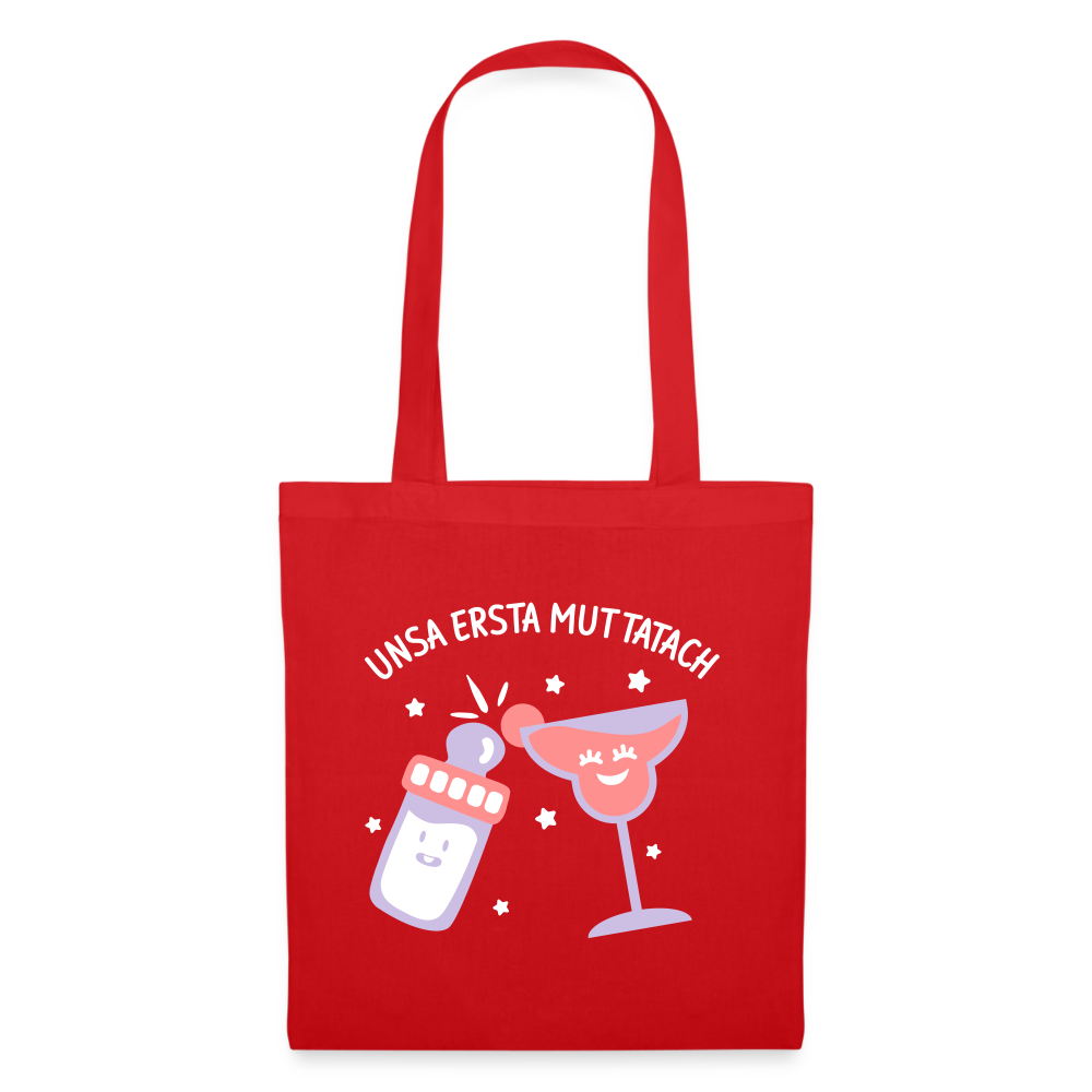 unsa ersta Muttatach - Stoffbeutel - Rot