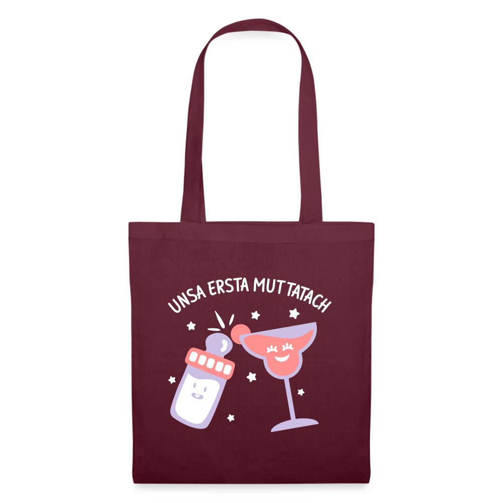 unsa ersta Muttatach - Stoffbeutel - Burgunderrot