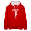 Motor icke - Kontrast Hoodie - Rot/Weiß