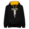 Motor icke - Kontrast Hoodie - Schwarz/Gold