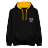 Tach X - Kontrast Hoodie - Schwarz/Gold